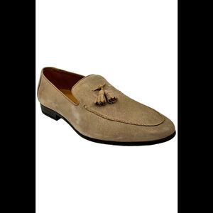 Donald Pliner Men's Aaron Calf Suede Slip-On Loafers Stone - Medium